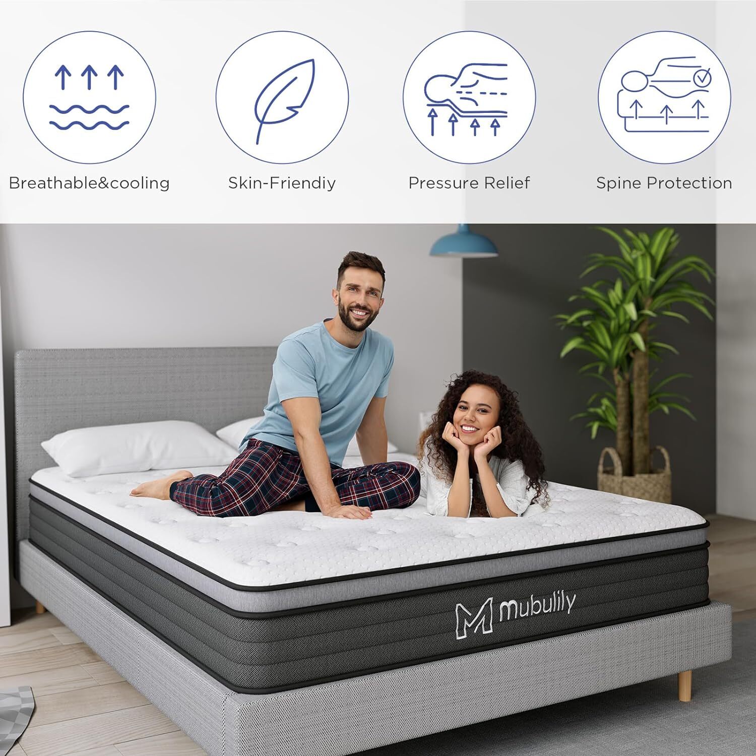 Gel Memory Foam Mattress 8″ 10″ 12″ Twin Full Size Mattress Brand New In A Box