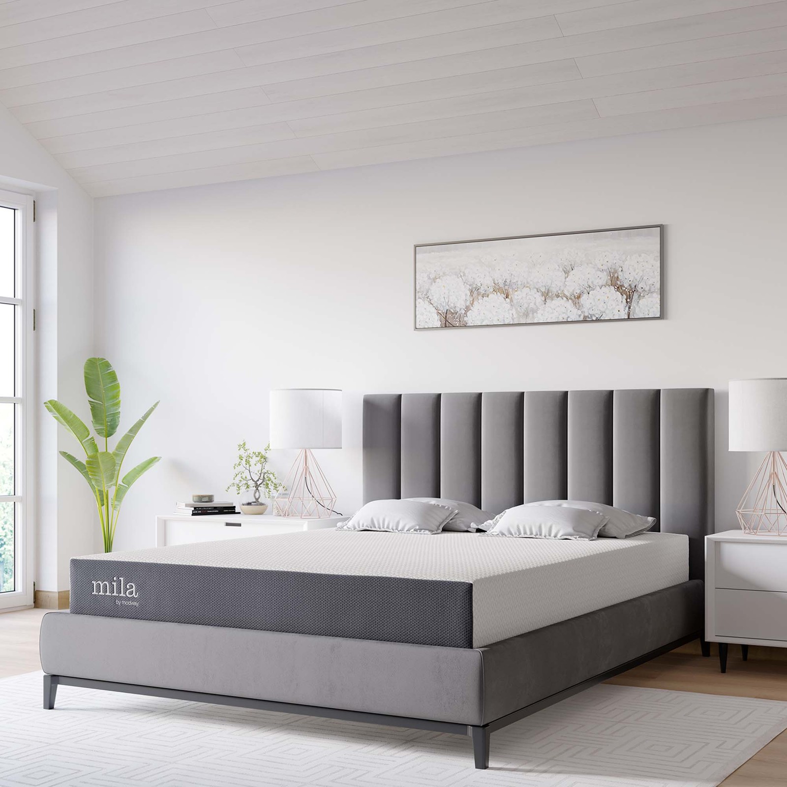 Modway Mila Firm 8″ Fiberglass Free Memory Foam King Mattress