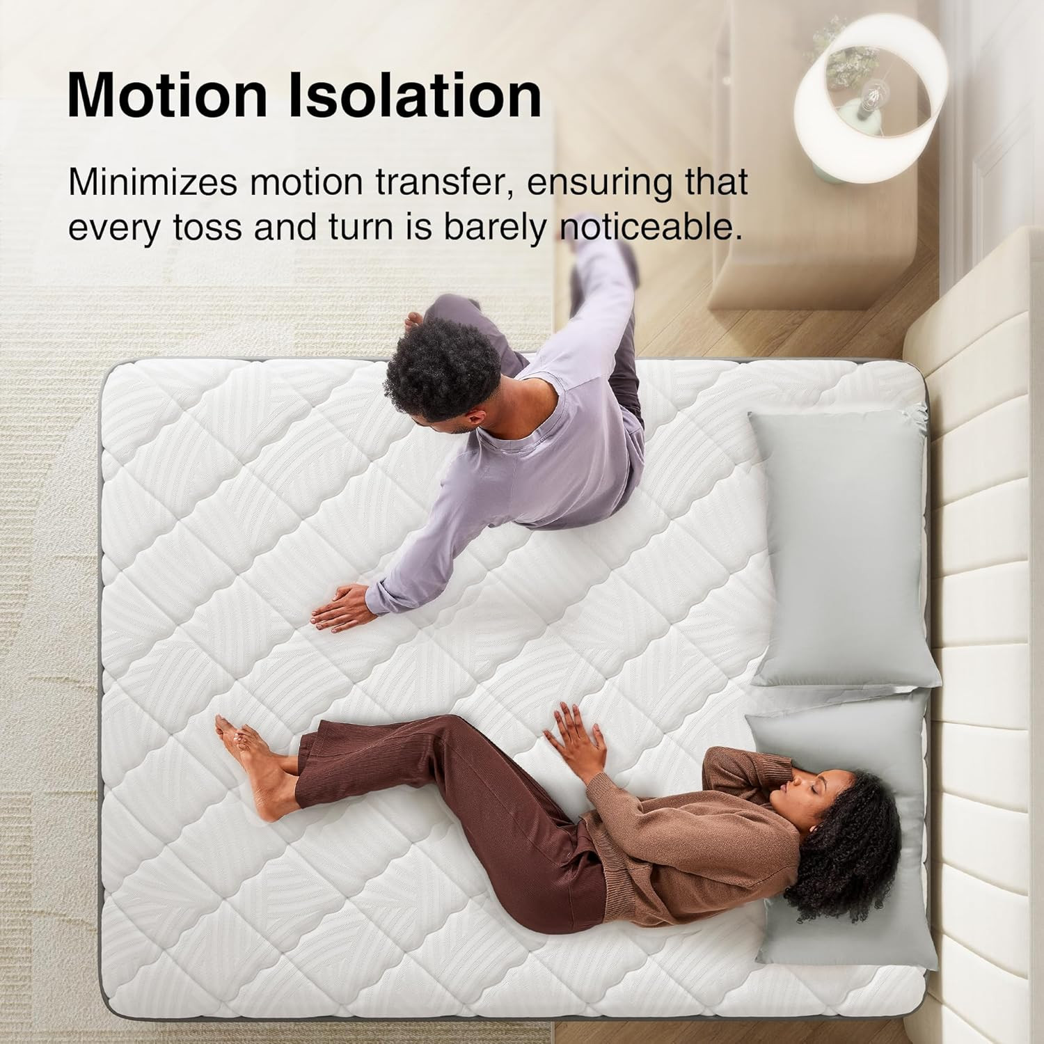 Queen Mattress 12 Inch, Hybrid Mattress Queen Size with Comfy Support, Bed Mattr