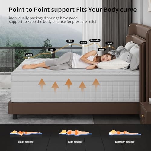 Mattress, 12 Inch Size Mattress in a Box with Memory Foam Hybrid, Twin 12N