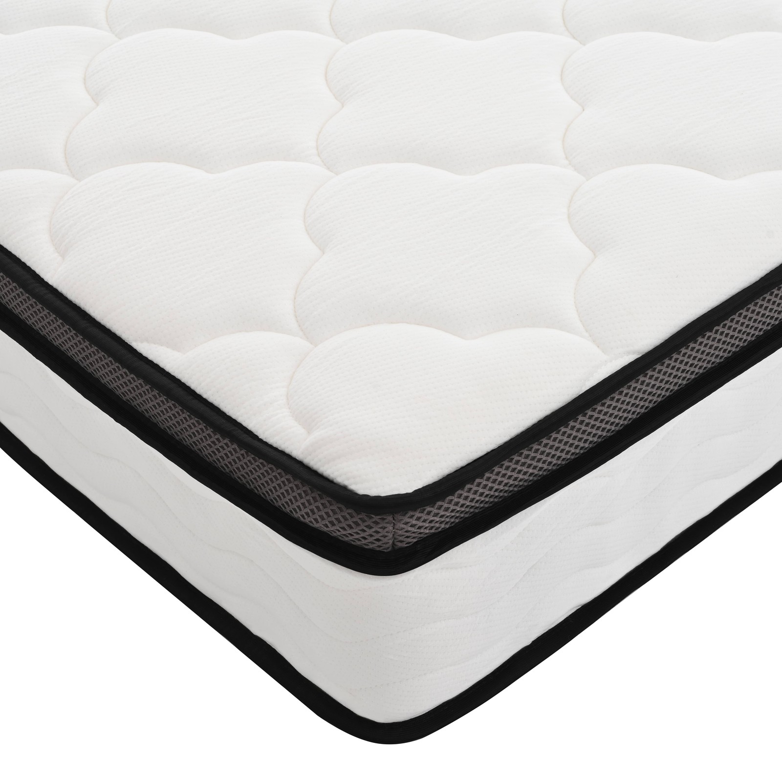 10″ Queen Hybrid Mattress in a Box Comfort Memory Foam & Pocket Springs Mattress