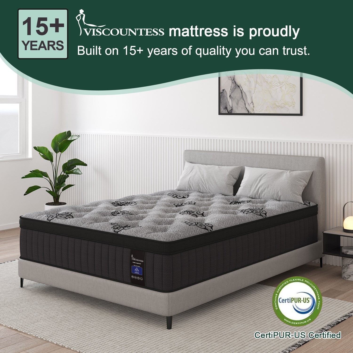 9″12″14″ Twin Full Queen King Size Mattress in a Box Hybrid Spring Memory Foam
