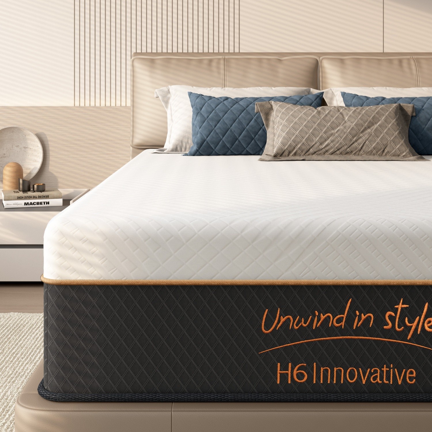 Full/Queen/King 10Inch Hybrid Mattress Medium Firm Motion Isolation CertiPUR-US
