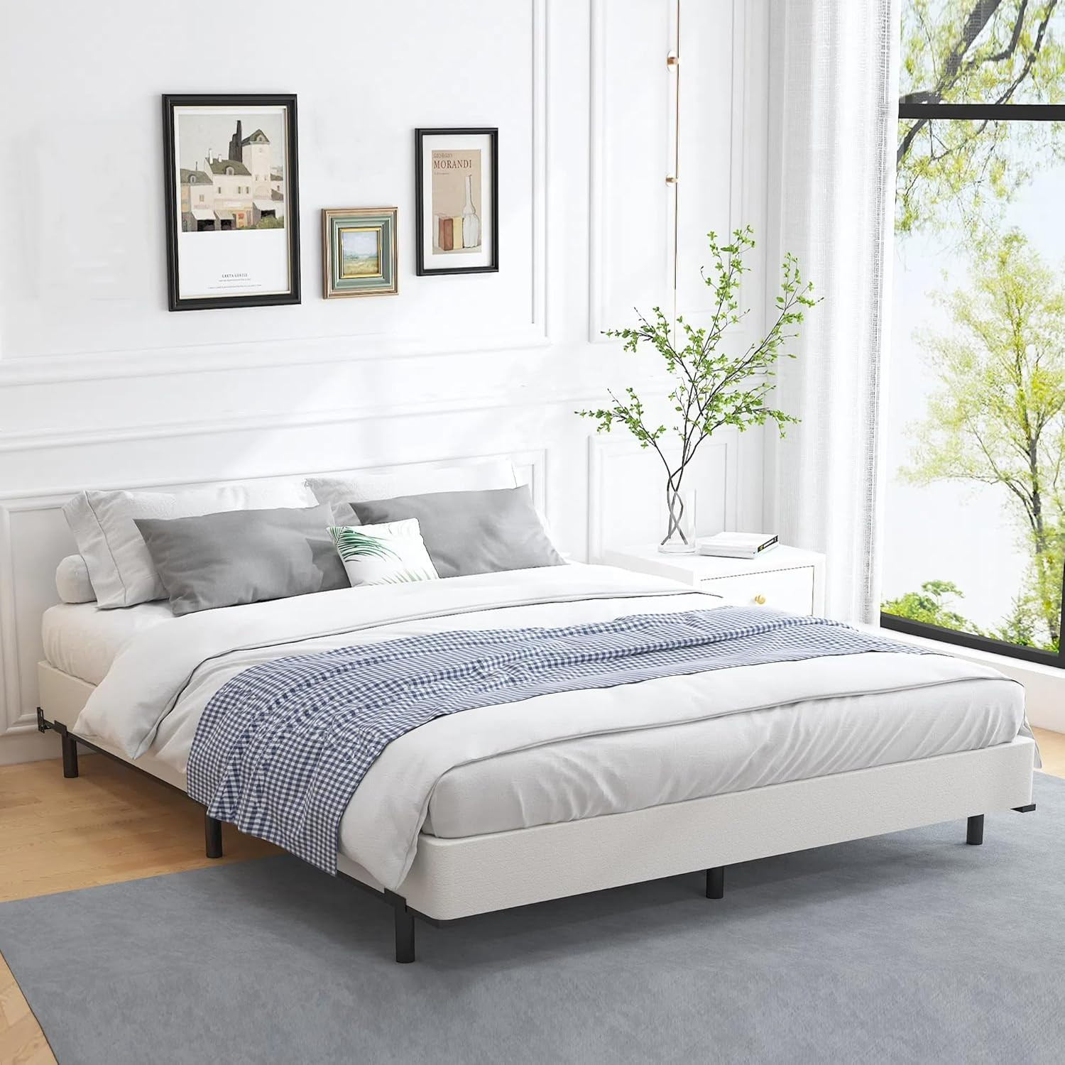 6 Inch Full Box Spring and Cover Set, Box Springs Full Size, Heavy Duty Mattress