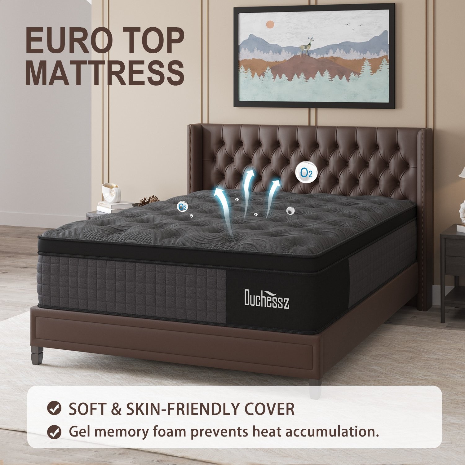 10″12″14″ Twin Full Queen King Mattress in a Box Hybrid Spring Memory Foam