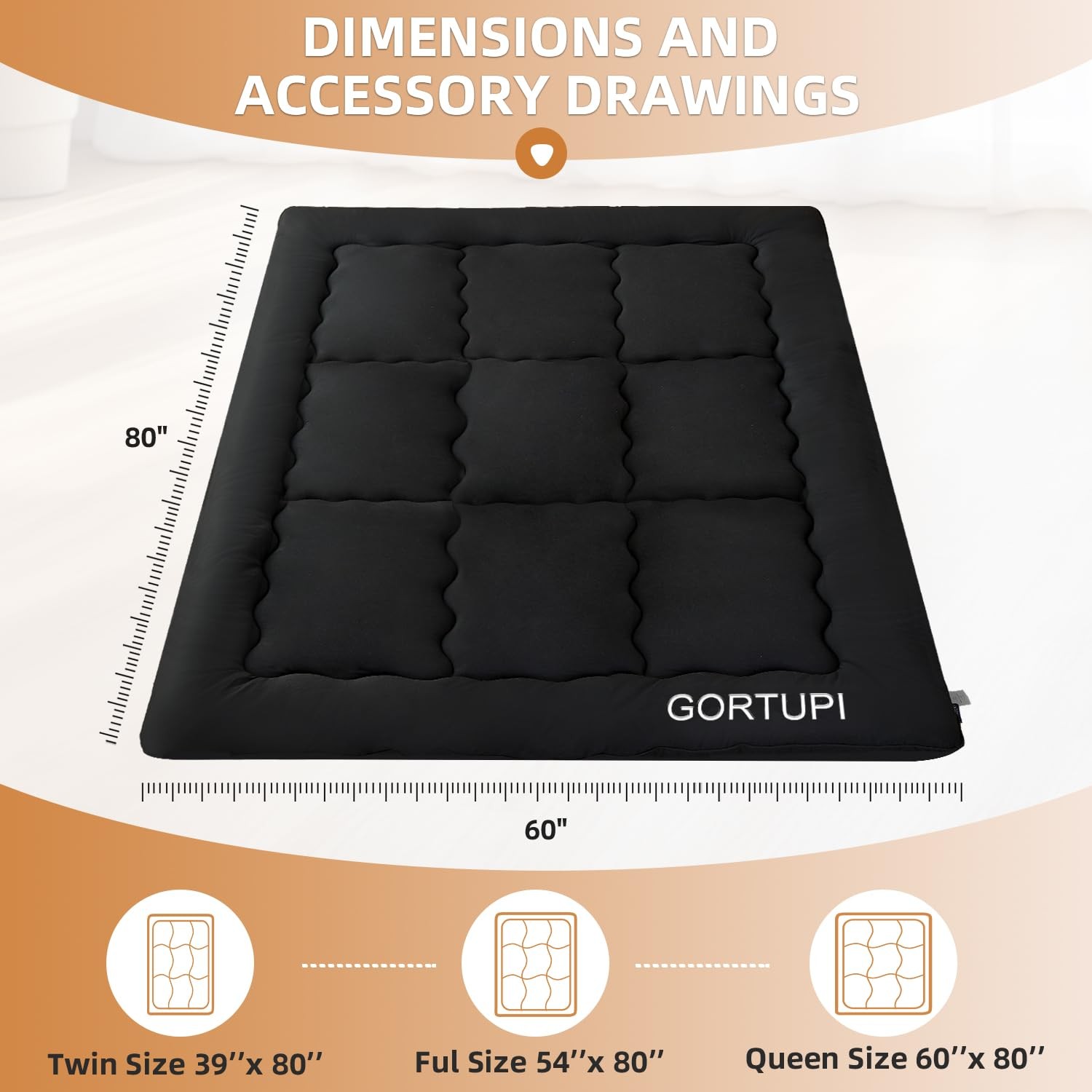 Colchonetas Para Dormir En El Piso Queen Size Colchón Japonés De Suelo En Oferta