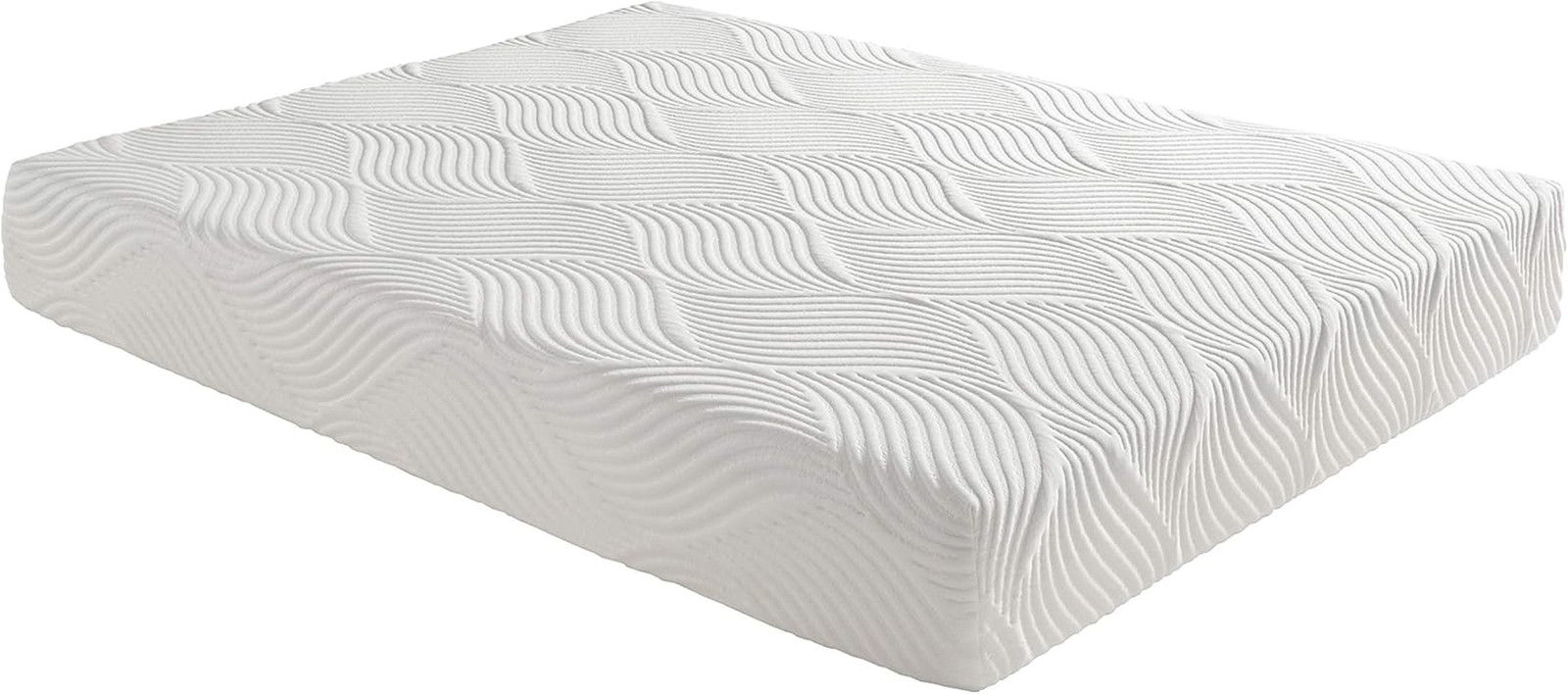 Pelham 10″ Gel-Infused Memory Foam Mattress, Cal King, Medium Firm, Soft Cover