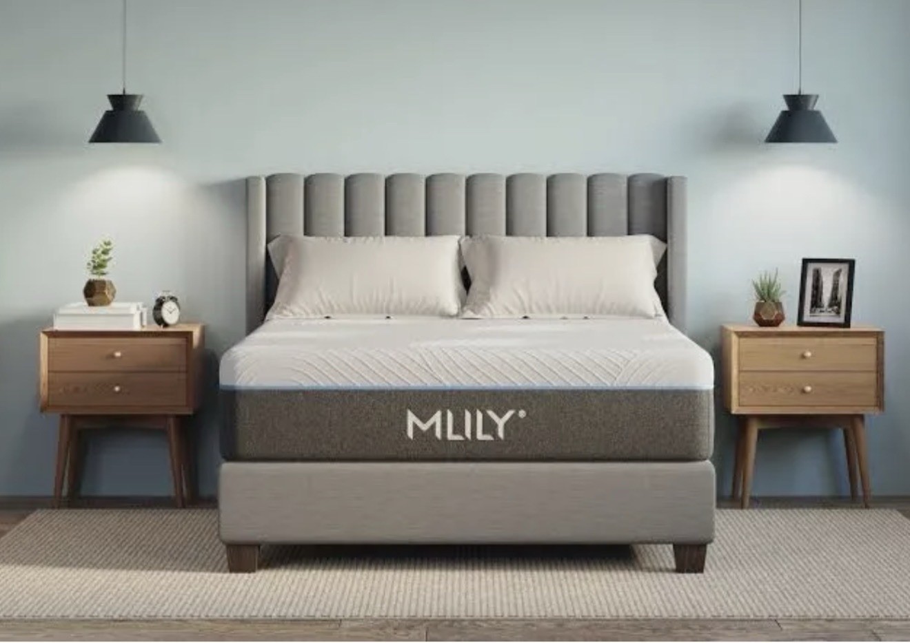 12.5″ high Medium-plush Hybrid with memory foam + individually pocket springs.
