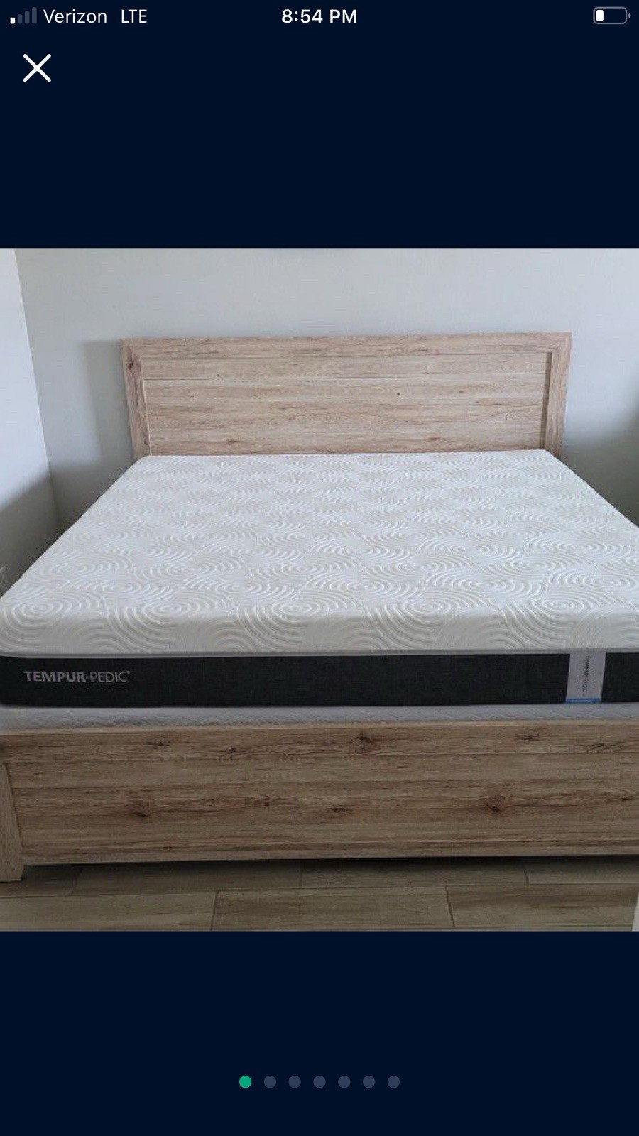 Tempur-Pedic Mattress w/ Box Spring & Bed Frame