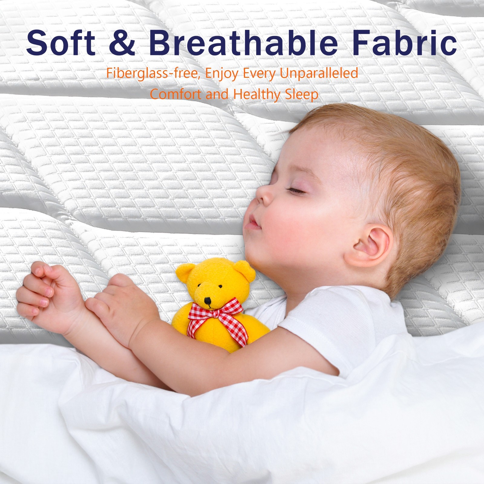 6″ Twin Hybrid Mattress – Motion Isolation, Pressure Relief, Medium Soft