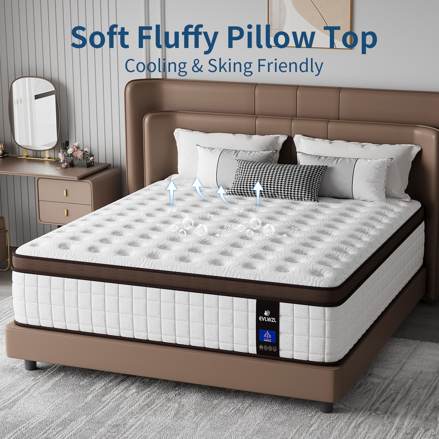 12″ 14″Gel Memory Foam Mattress Twin Queen King Size Hybrid Spring Bed Mattress