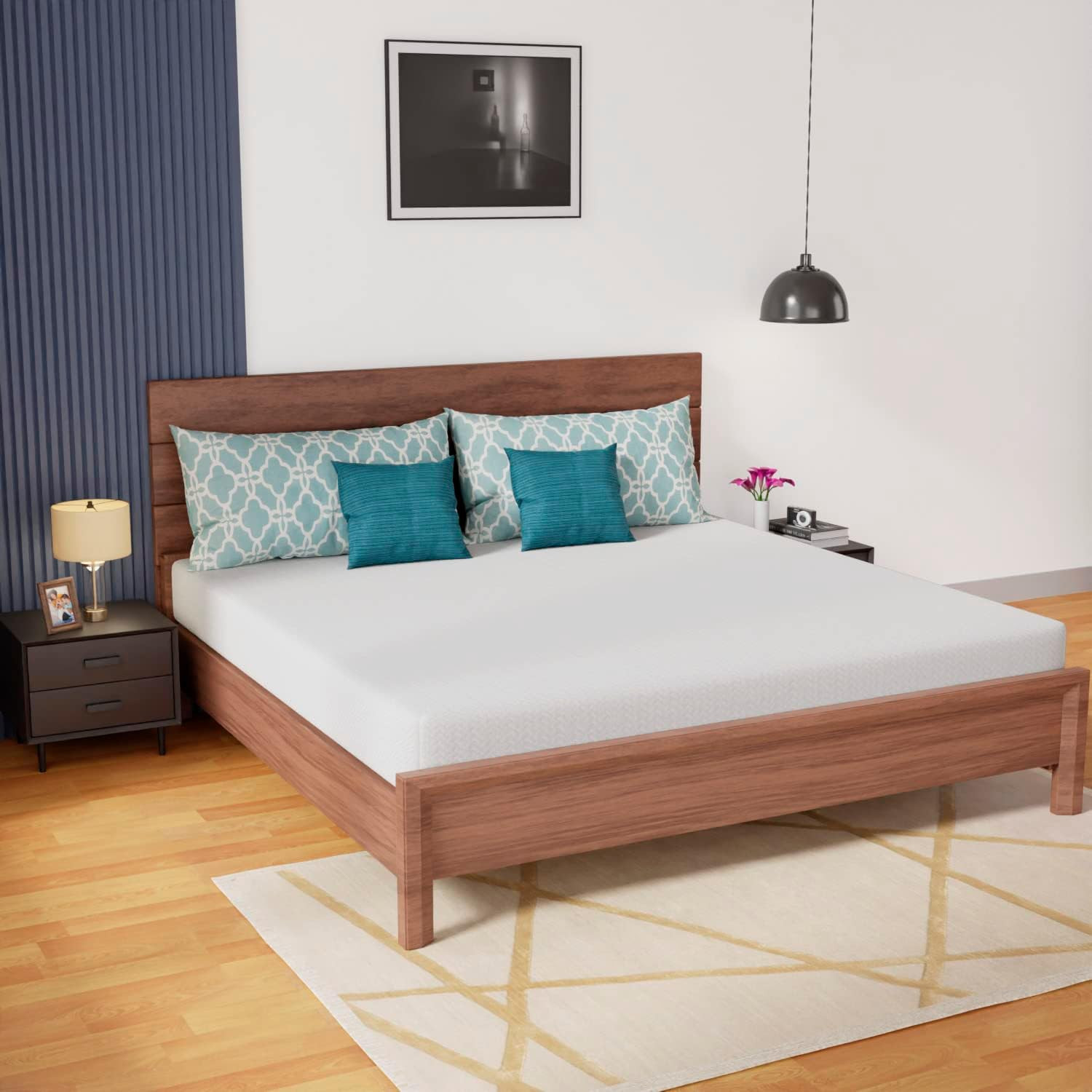 Gel Memory Foam Mattress Wave Comfort Foam Mattress 8 Inch Mattress, Certipur-Us