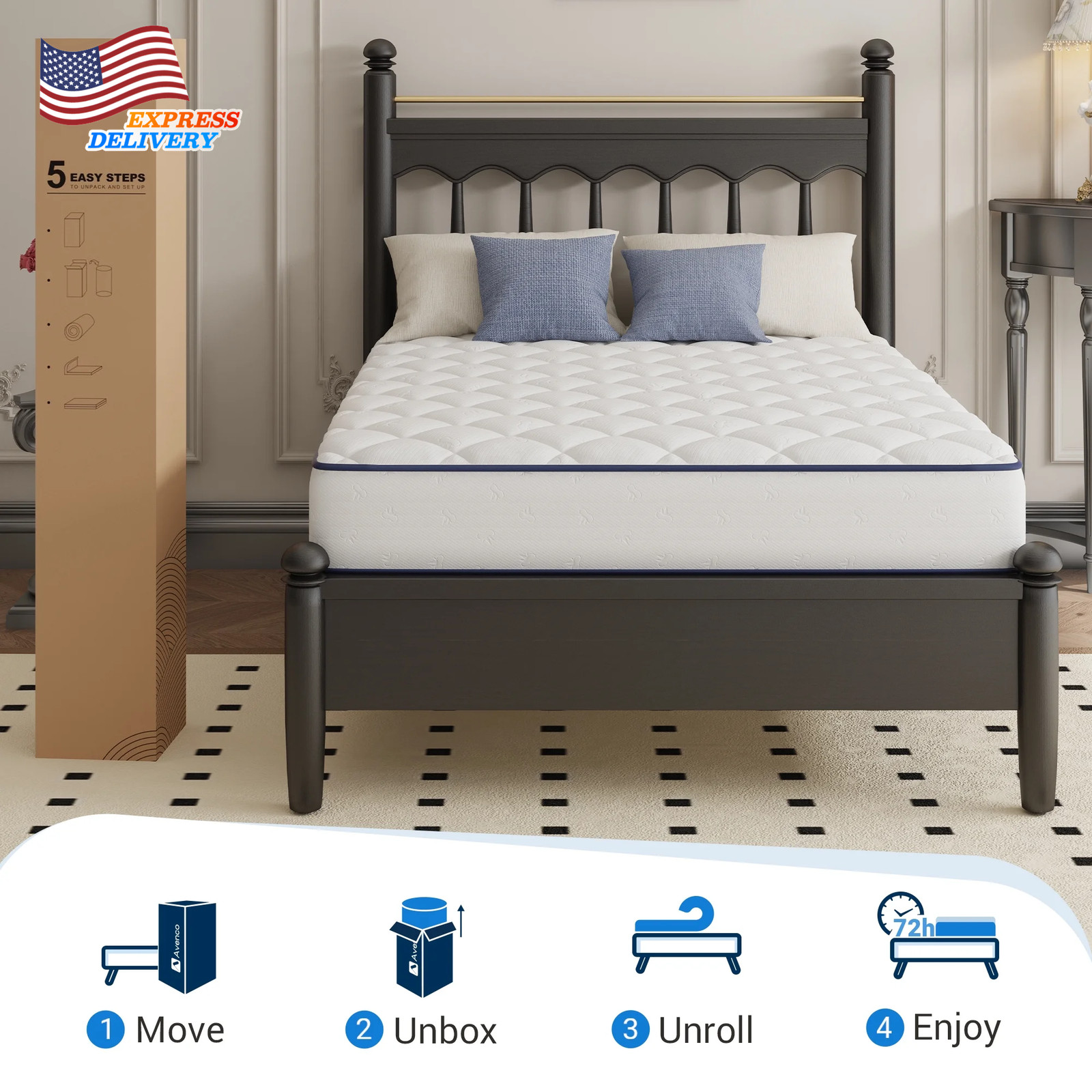 Pearl 6″ Twin Size Medium Adult Supportive Innerspring Mattress