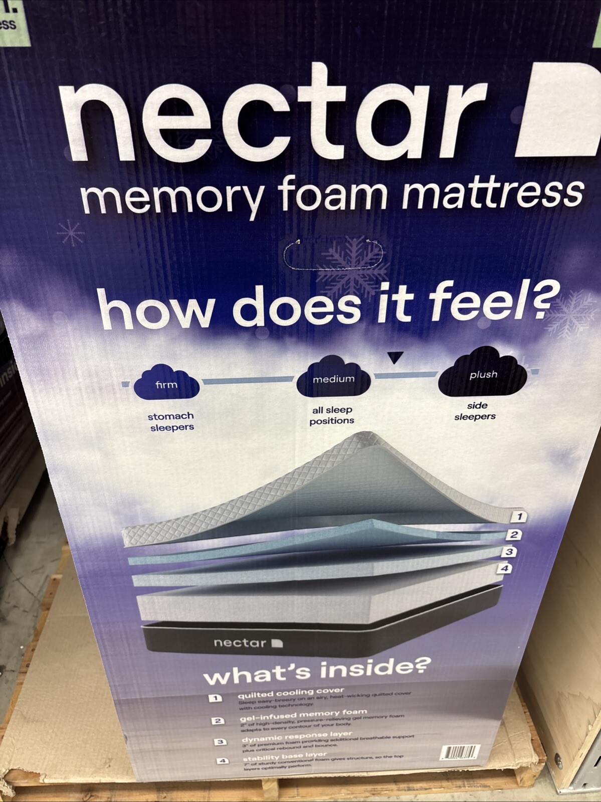 Nectar 12″ Mattress with Gel Memory Foam & New Active Cooling Technology, Queen