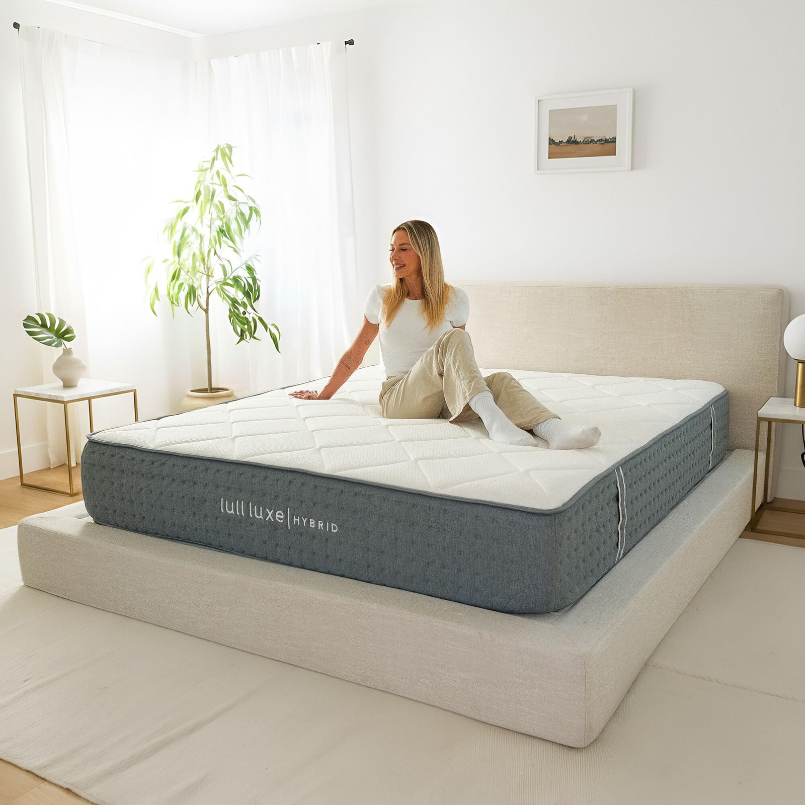 Luxe 6 Layer Queen Hybrid Mattress in a | Bed in a | Highest Density 13 Inch …