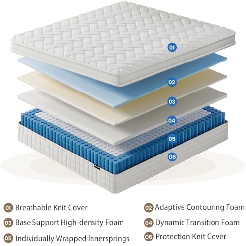 Mattress, 12 Inch Size Mattress in a Box with Memory Foam Hybrid, Twin 12N