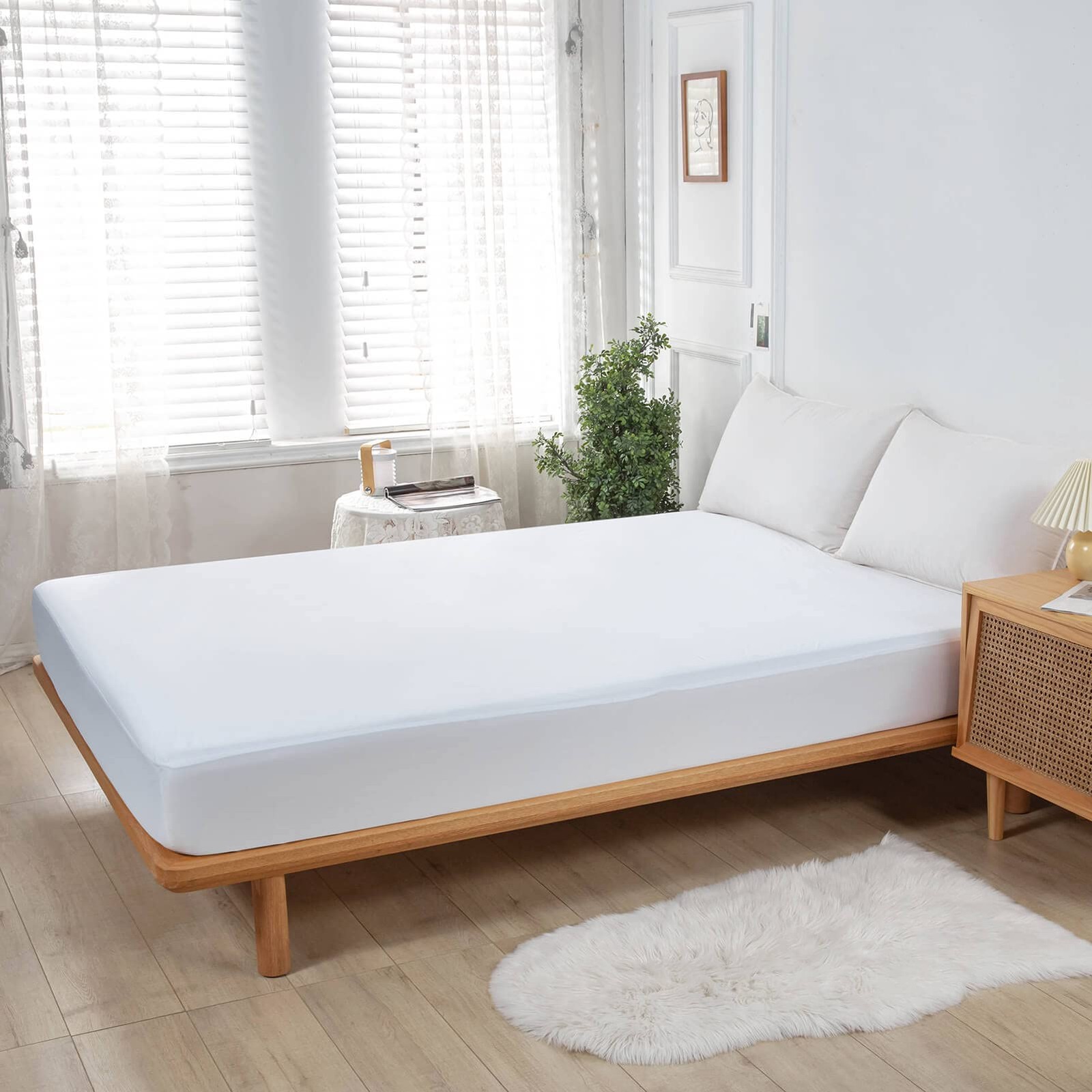Kingnex Waterproof RV Short Queen Mattress 60×75, White