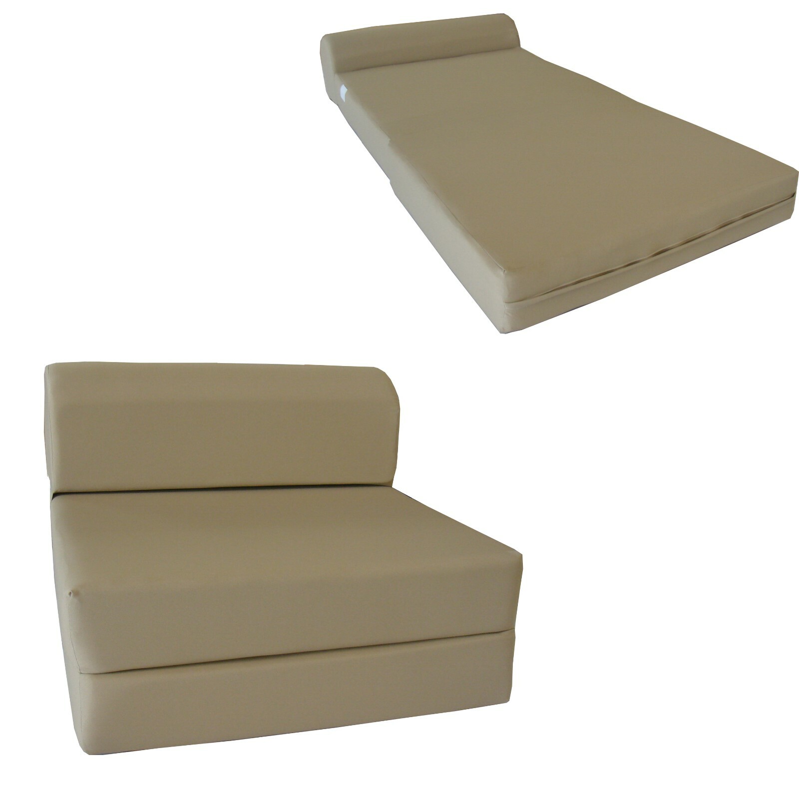 Twin Sleeper Chair Folding Foam Beds, Bedding Sofa, Couches 6x32x70 Tan