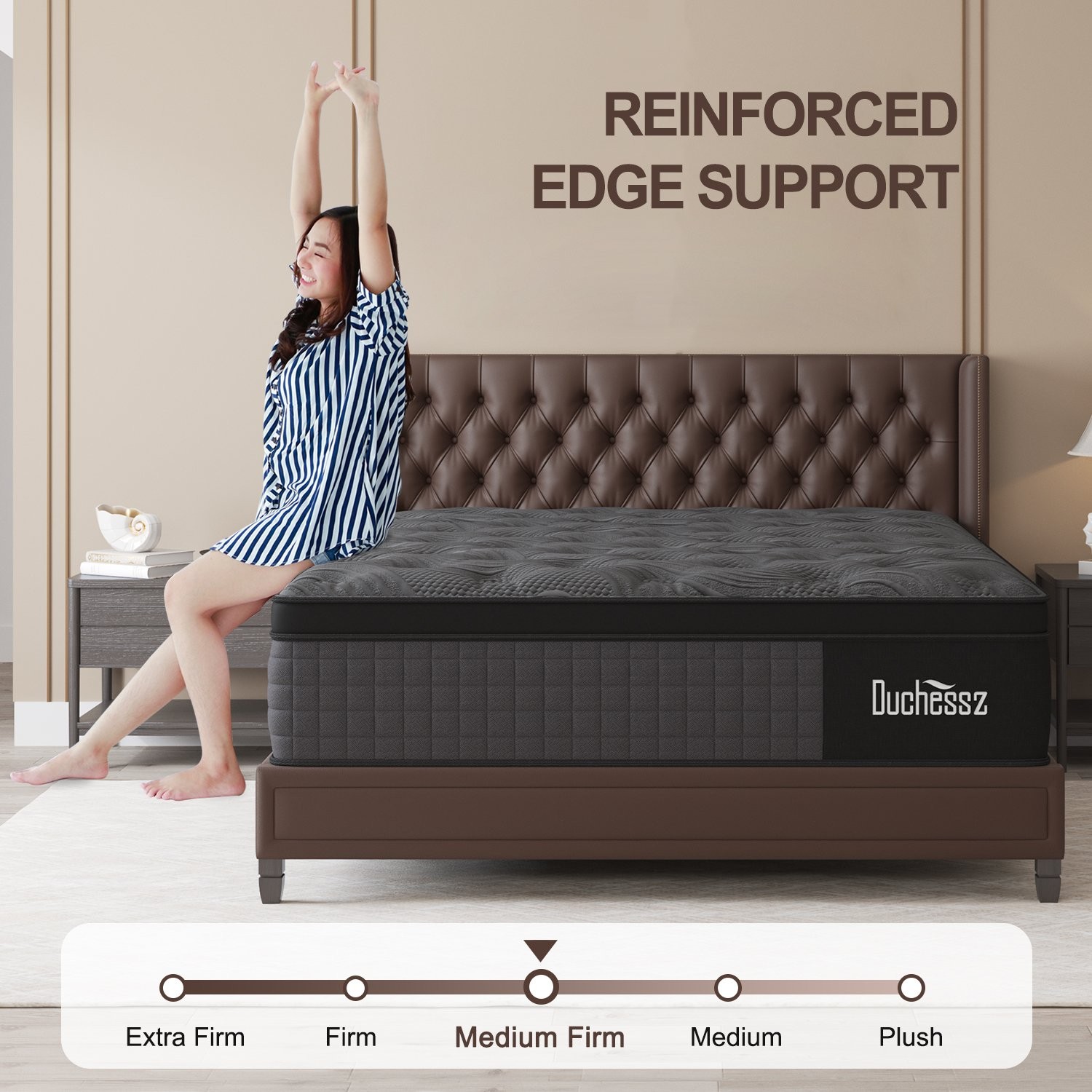 10″12″14″ Twin Full Queen King Size Mattress in a Box Hybrid Spring Memory Foam