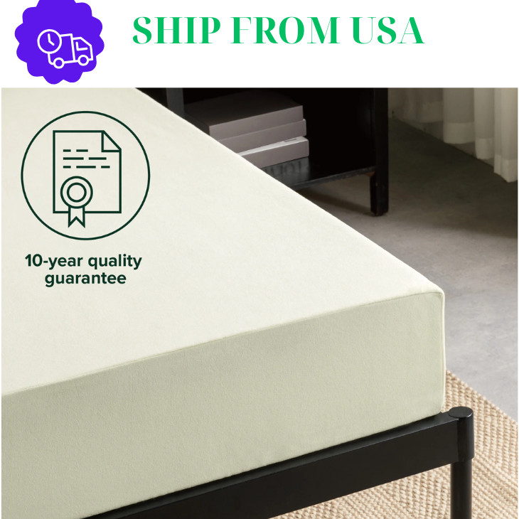 Zinus Gel Airflow 8″ Full Tight Top Medium Memory Foam Mattress New US.