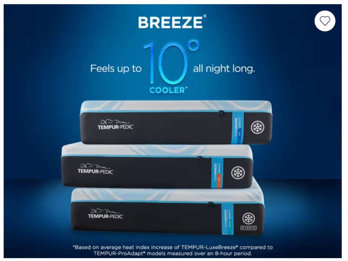 TEMPURPEDIC LUXEBREEZE 2.0 FIRM – QUEEN MATTRESS – BRAND NEW
