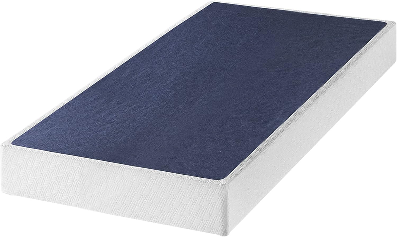 7.5 Inch Metal Box Spring-Mattress Support with Wood Slats, Twin