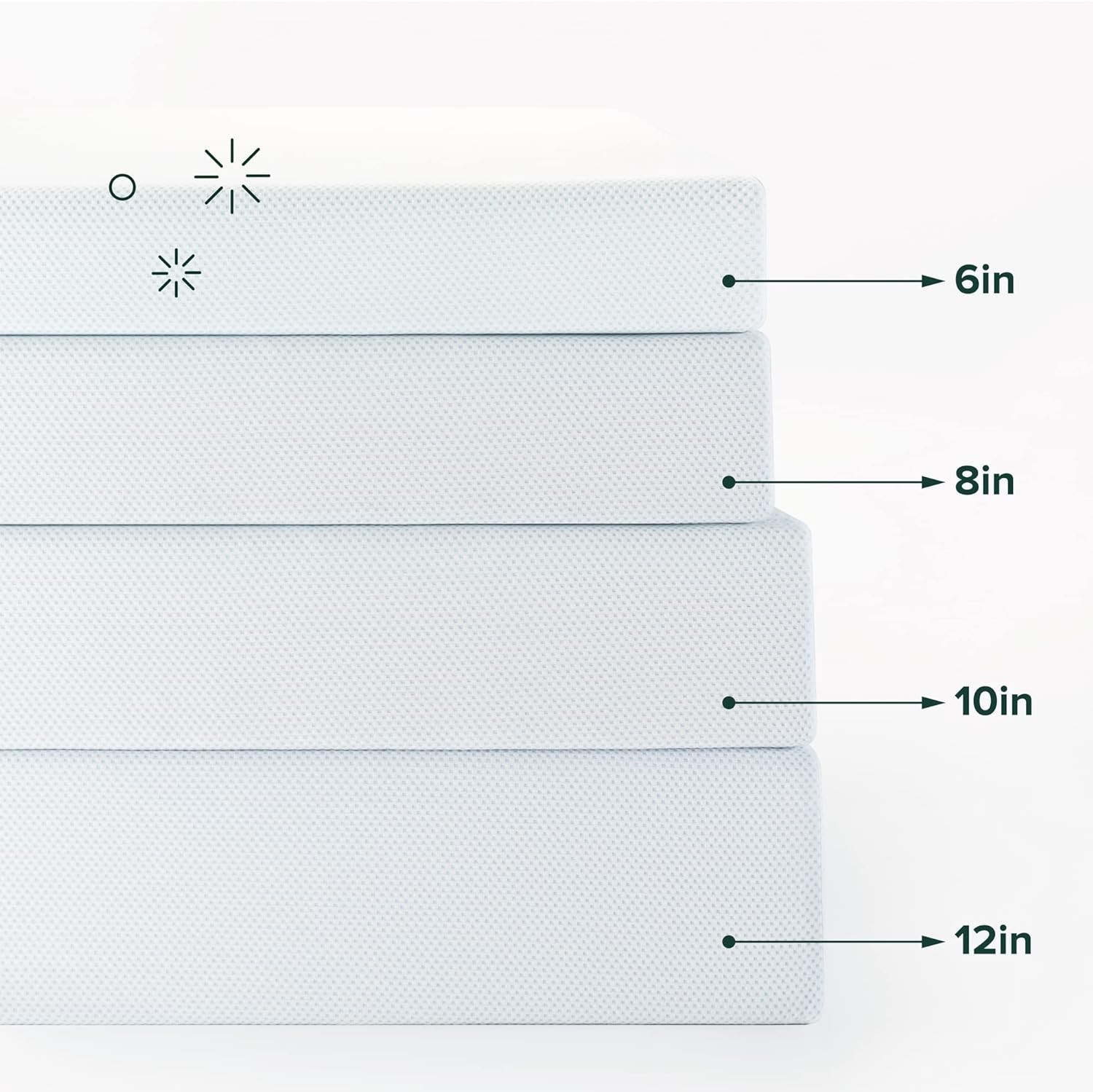 ZINUS 8 Inch Green Tea Cooling Memory Foam Mattress [New Version], Full, White