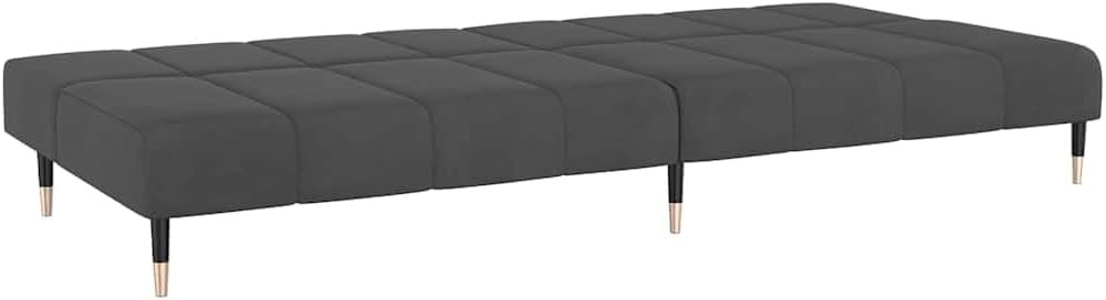 2-Seater Sofa Bed Convertible Sleeper Sofa for Small Space, Dark Gray