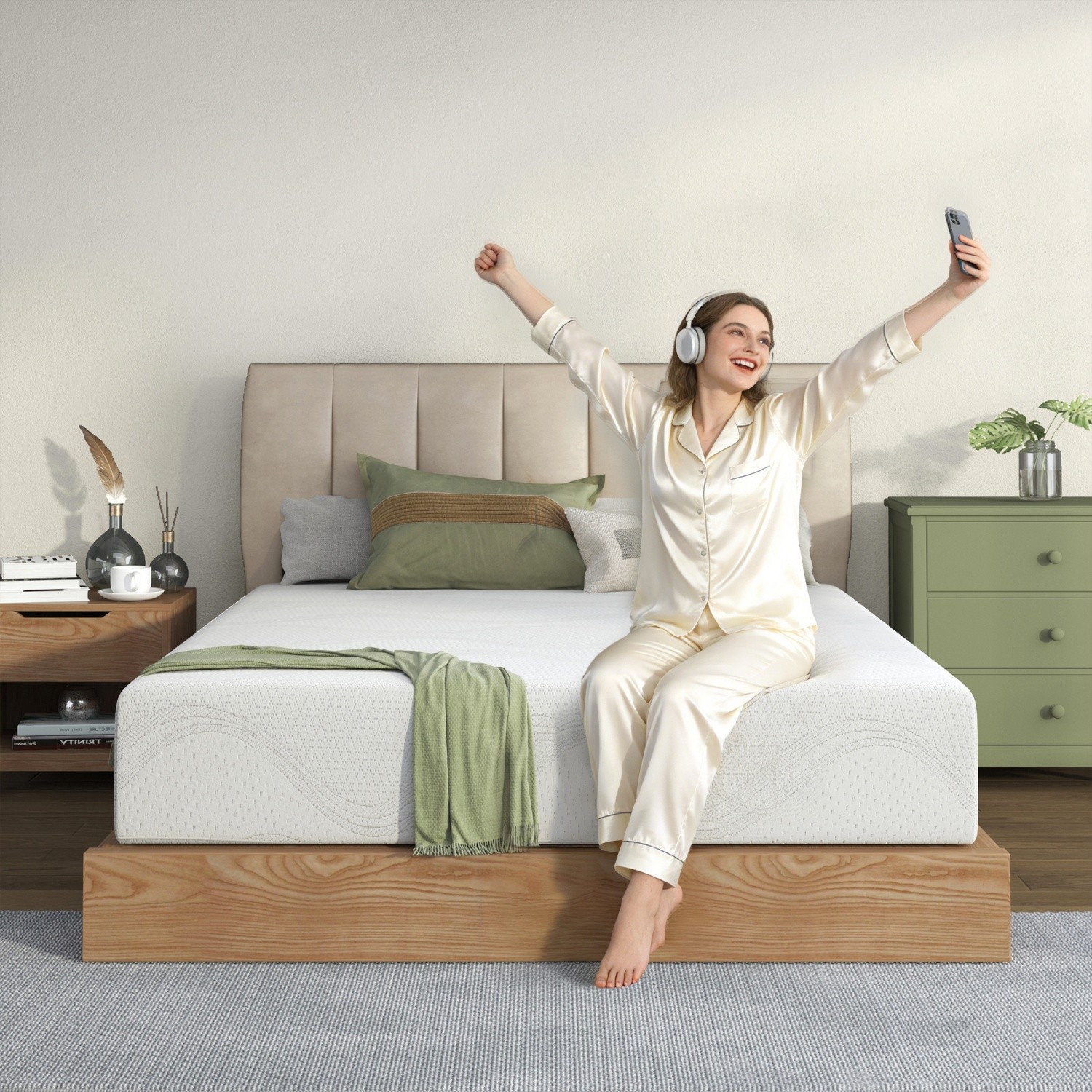 12″ Twin/Full/Queen/King Memory Foam Mattress Plush w/ Cooling Gel CertiPUR-US