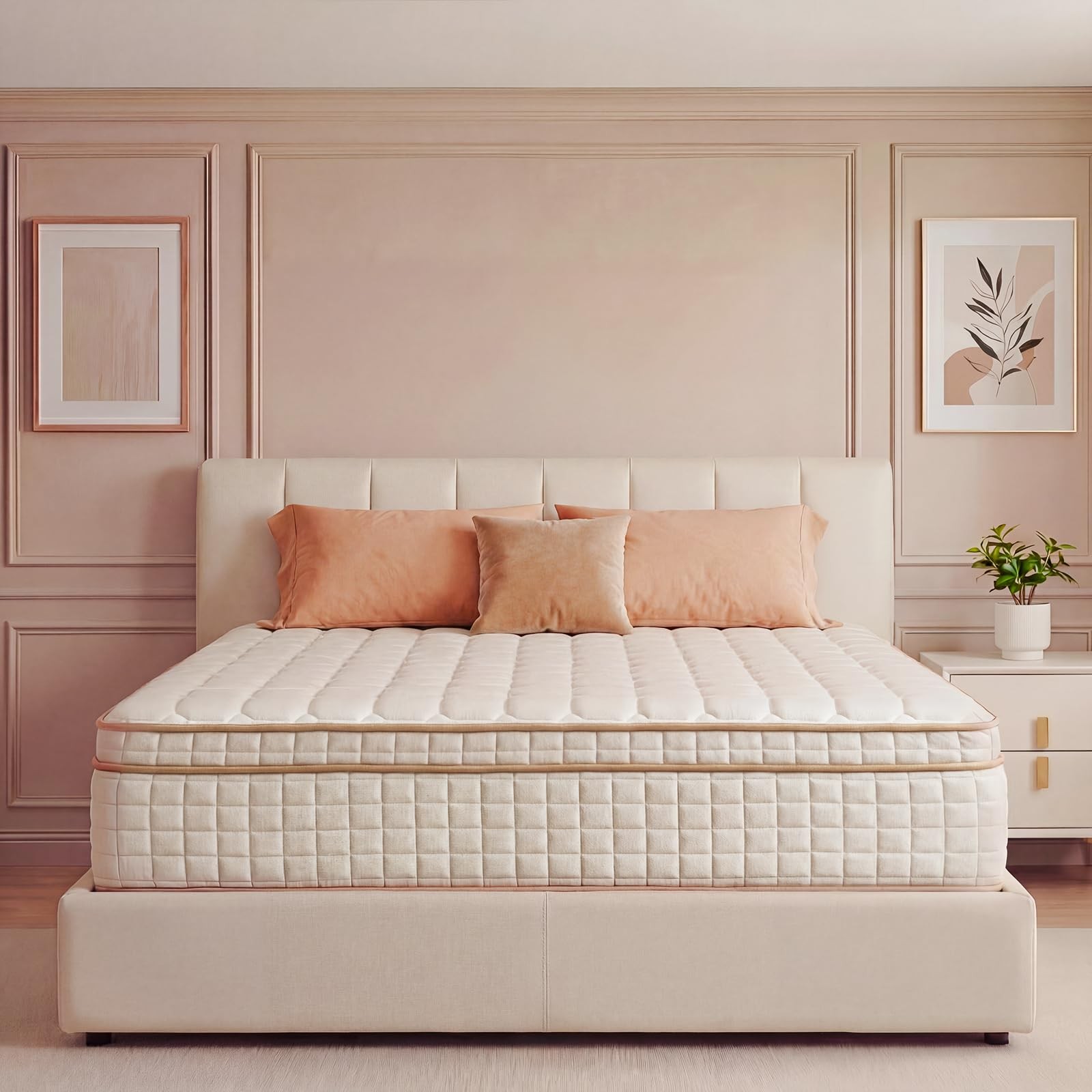 Queen Mattress,12 Inch Queen Size Mattresses in a Box,Medium Firm Queen Hybri…