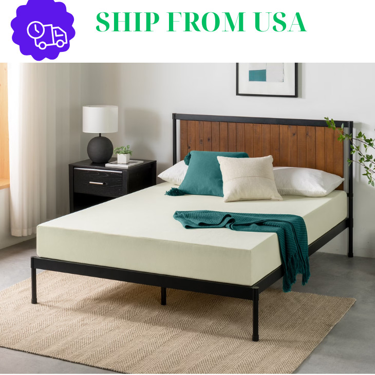 Zinus Gel Airflow 8″ Full Tight Top Medium Memory Foam Mattress New US.