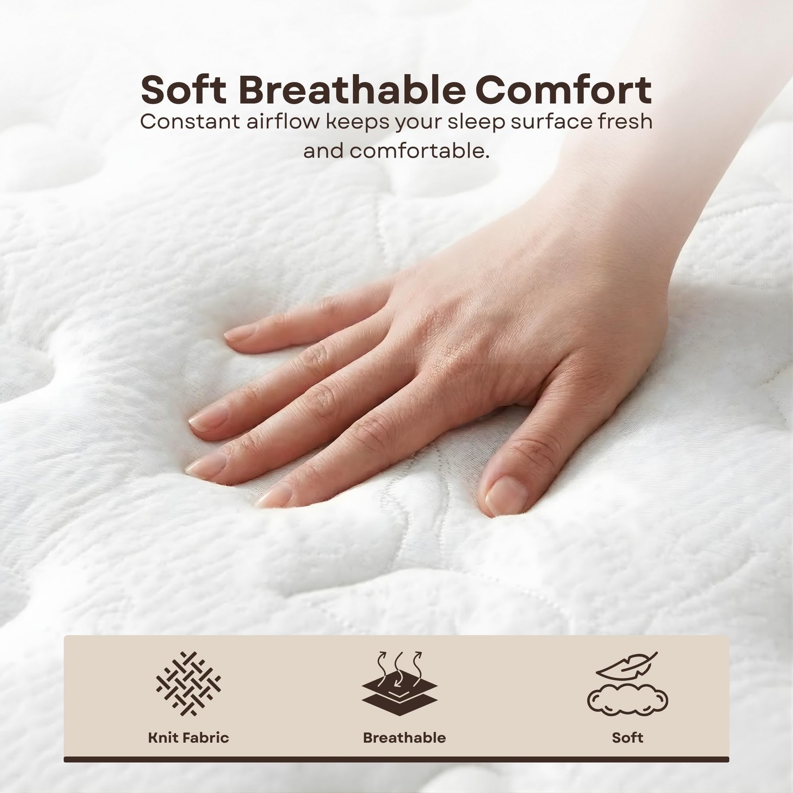 Primo International Solar 9in Polyurethane Twin XL Mattress in White