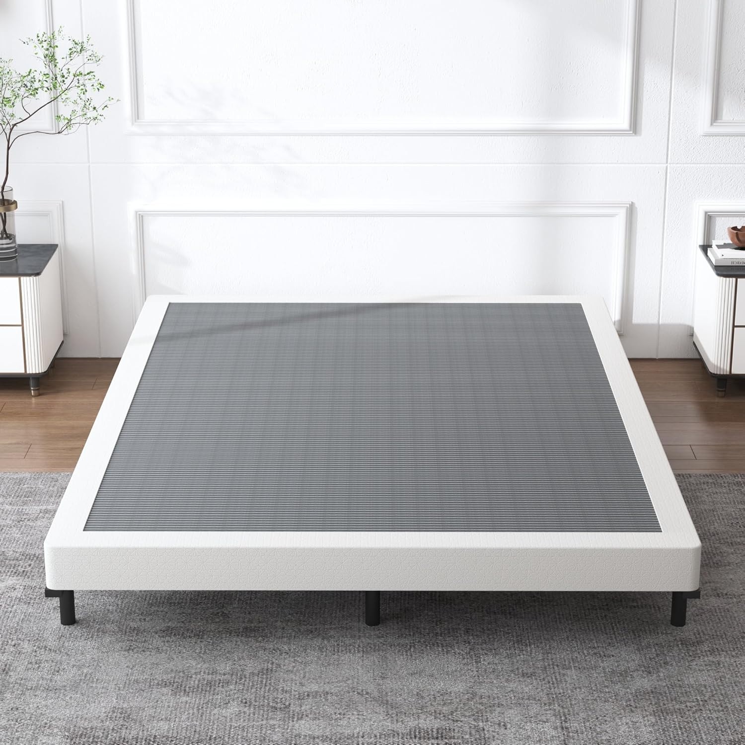 Heavy Duty King Size Box Spring, 5″ High, Easy Assembly, Noise Free
