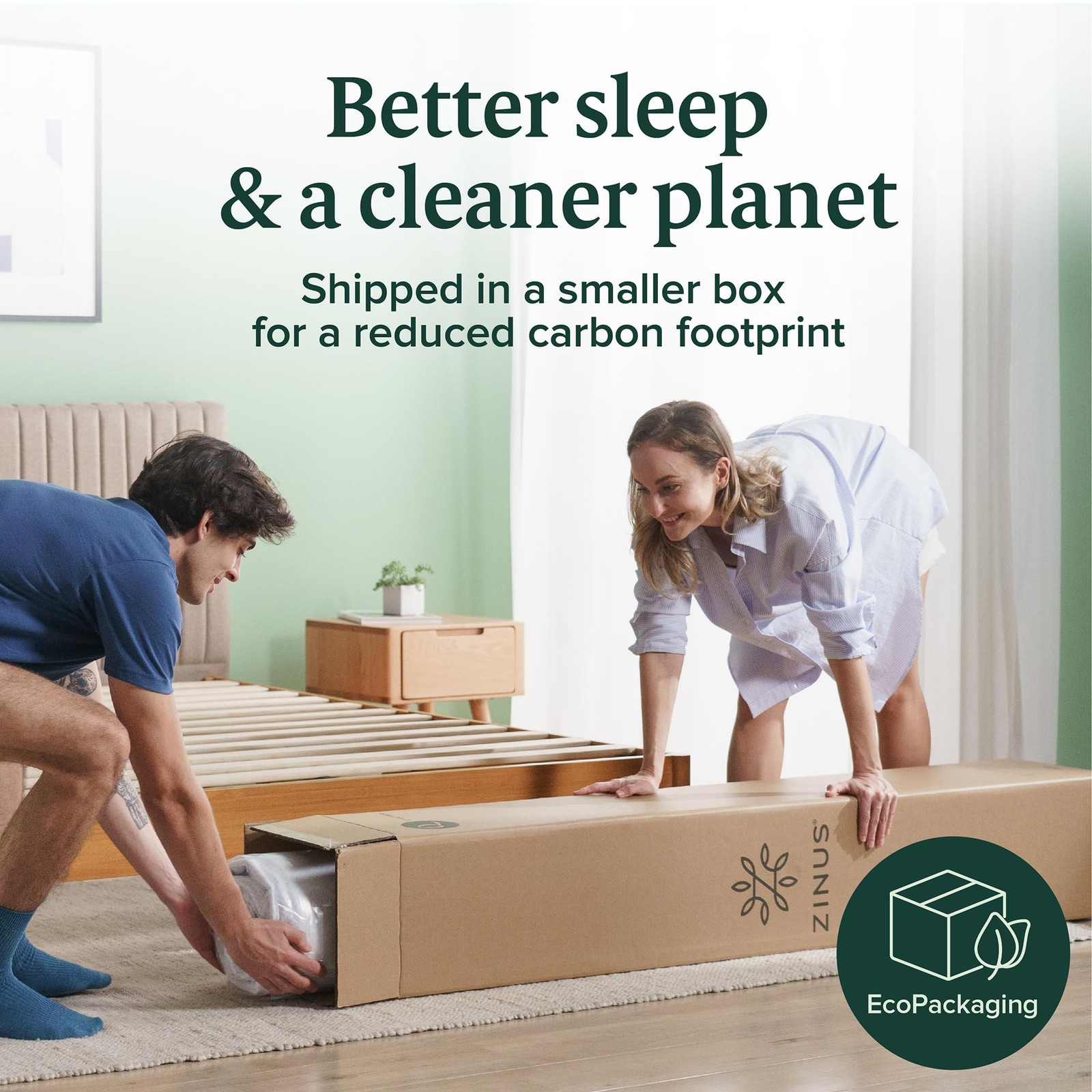 Full Memory Foam Mattress with Green Tea Infusion for Comfort and Freshness