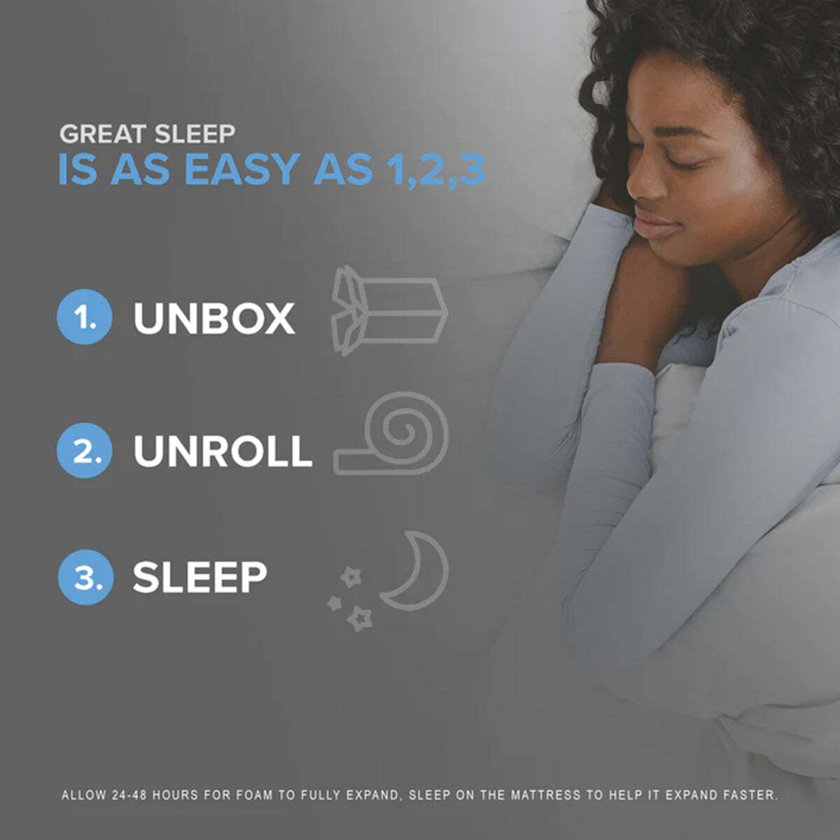 Bedplanet 12″ Copper Gel Infused Medium Firm Memory Foam Mattress