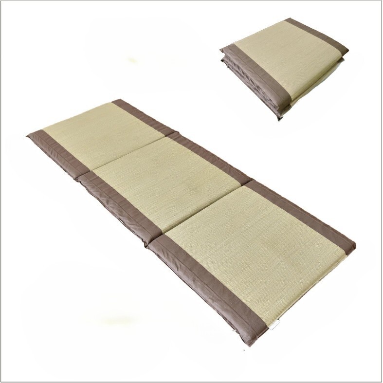 Japanese Tatami Mat Foldable Igusa Mattress 65x180cm 4.5cm Thick Natural Grass