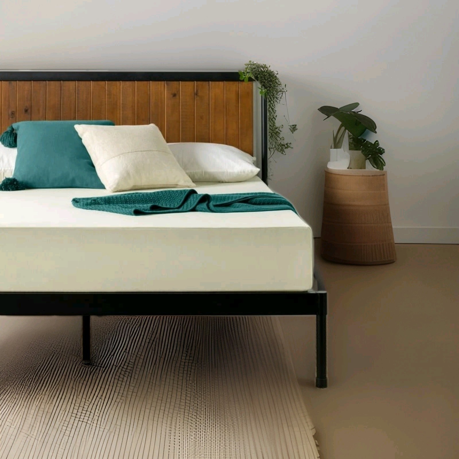 FULL SIZED 8in Gel Memory Foam Mattress Medium, Cooling, Knitted Cover