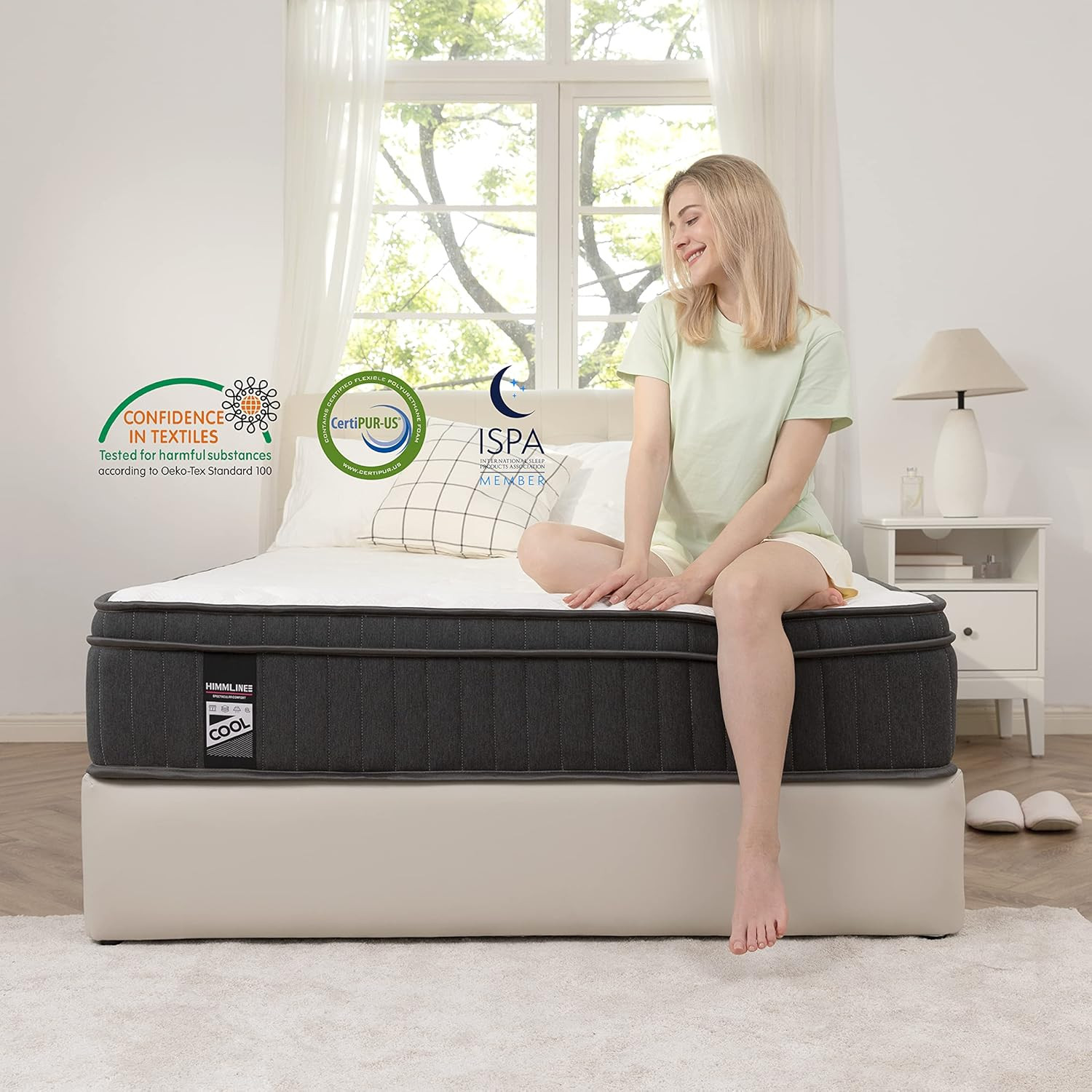 14″ Gel Memory Foam & Pocket Spring Full Mattress – 120 Nights Risk-Free Trial