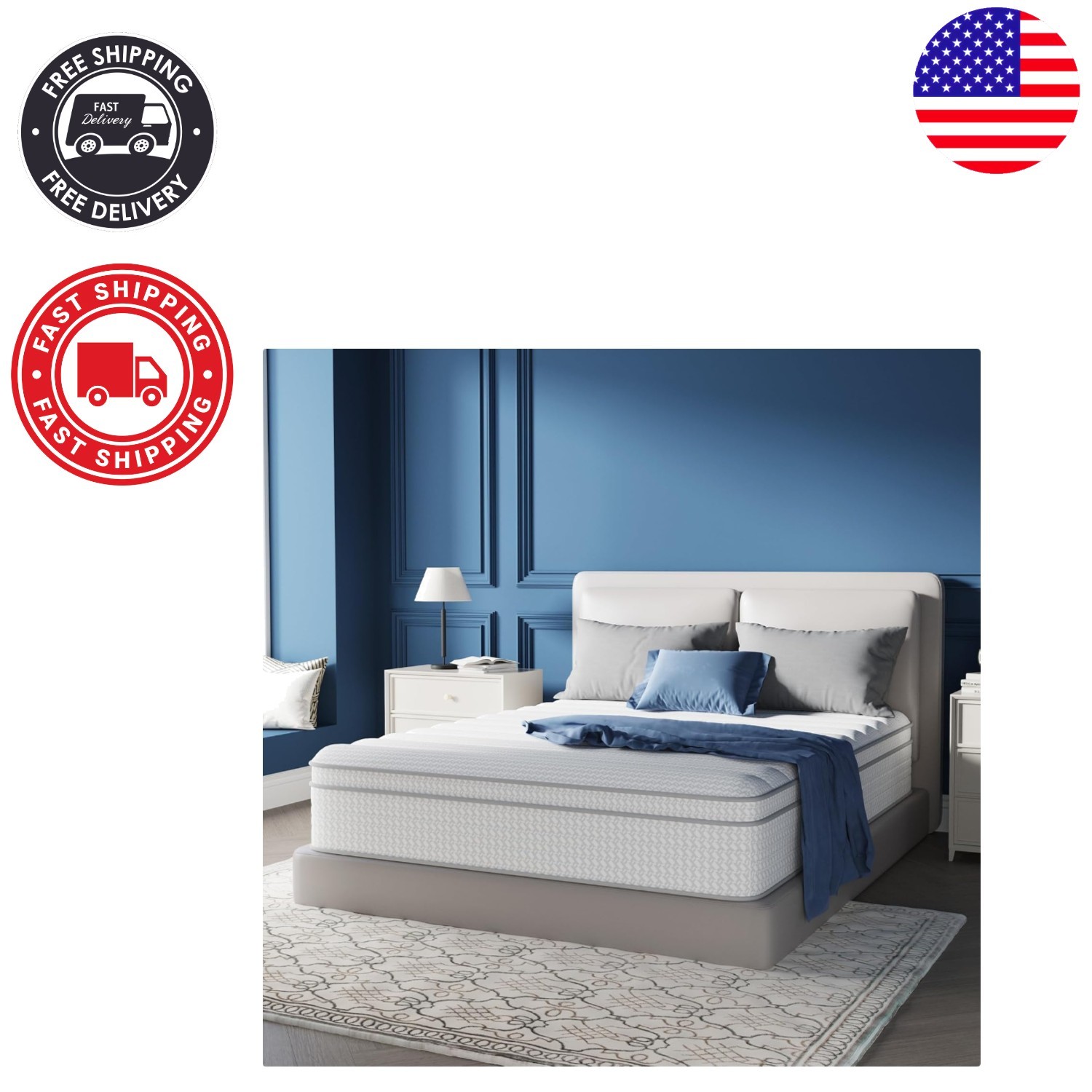 Smart Coil 10» Twin Mattress for Pressure Relief & Stress-Free Sleep Experience