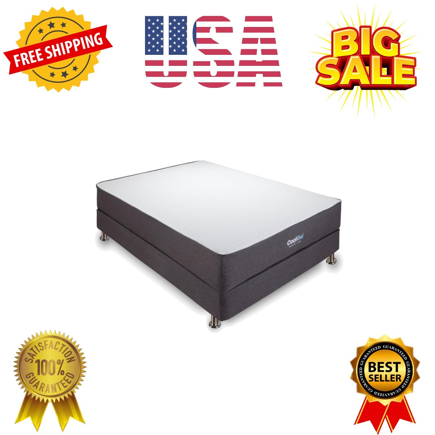 10 Inch Queen Memory Foam Mattress Medium Firm, Memory Foam Mattress Queen Si…