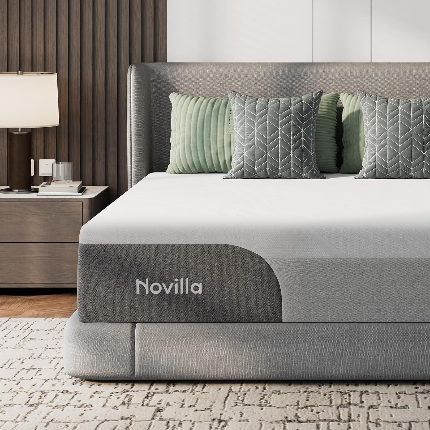 14 Inch King Size Mattress, Gel-Infused Bliss Cooling King Memory Foam Mattress