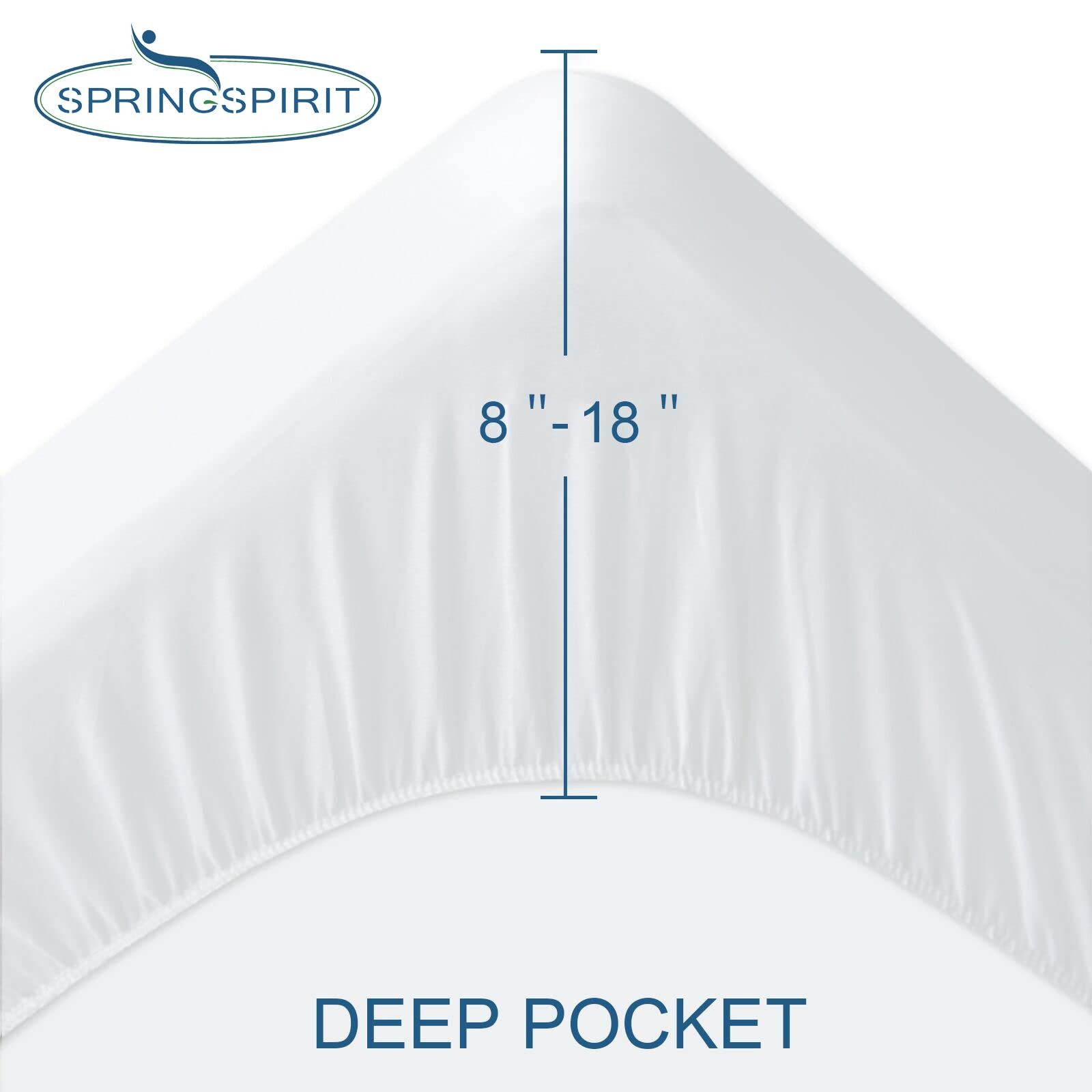 Queen Mattress Protector Waterproof Cover Absorbent Fitted Sheet Queen, White