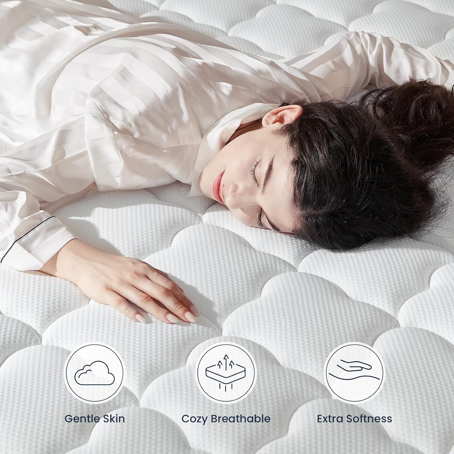 12″ Gel Memory Foam Hybrid Queen Mattress – Cooling & Pressure Relief