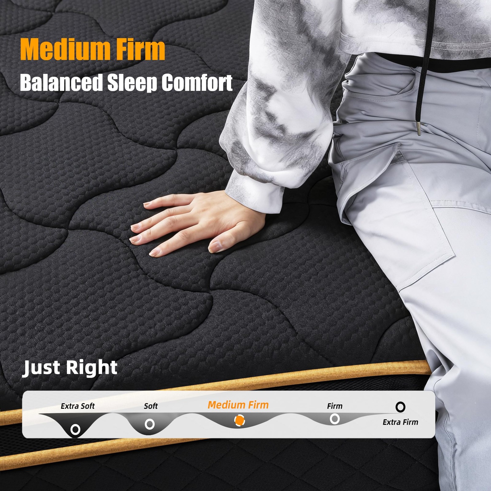 Twin Mattress 10 Inch Twin Size Mattresses in a Memory Foam Hybrid Twin Mattr…