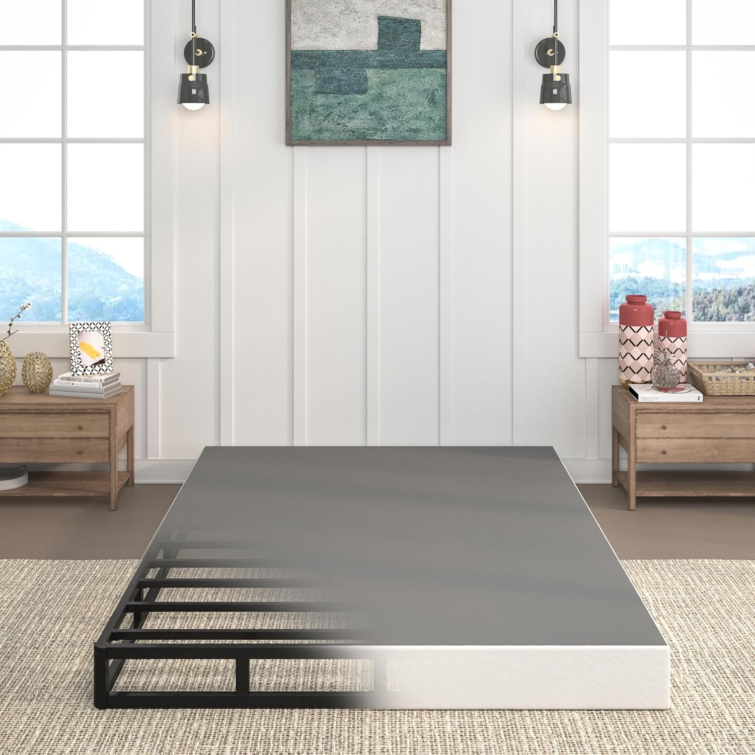 Box Spring, Heavy Duty 3000 lbs Mattress Foundation​