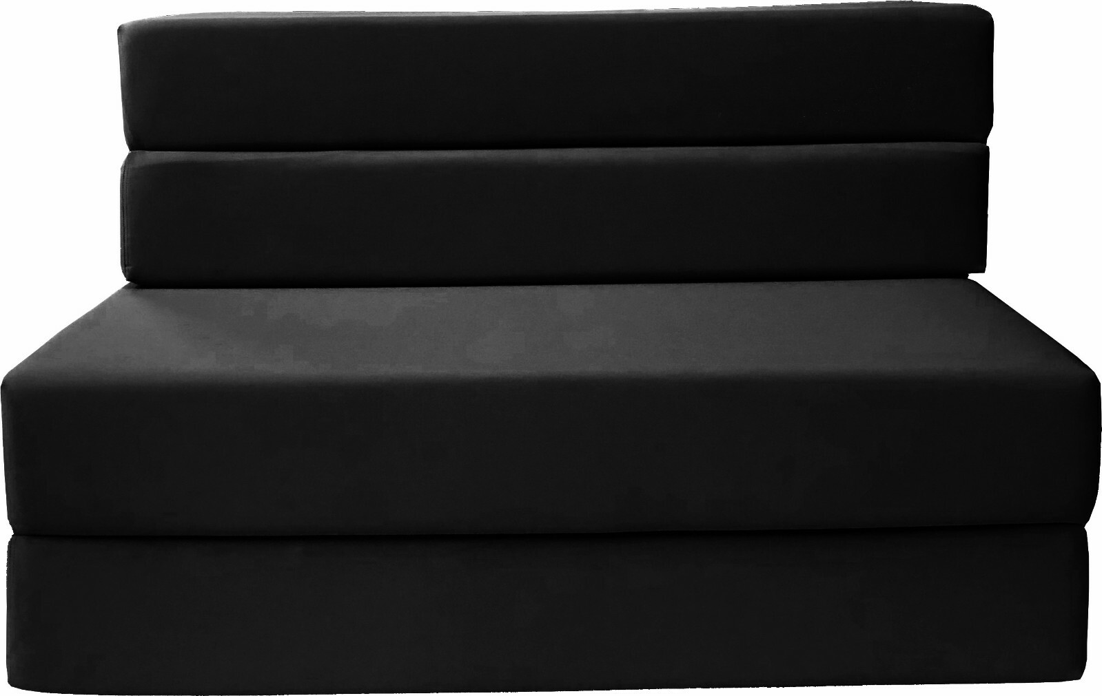 Queen Size 4-Folding Foam Mattresses, Sofa Beds, Chairs, Couches 6x60x80 Black