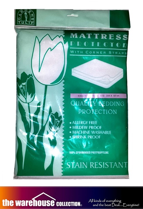 King-single Three Quarter Mattress Protector Allergy Free Mildew & Shrink Proof