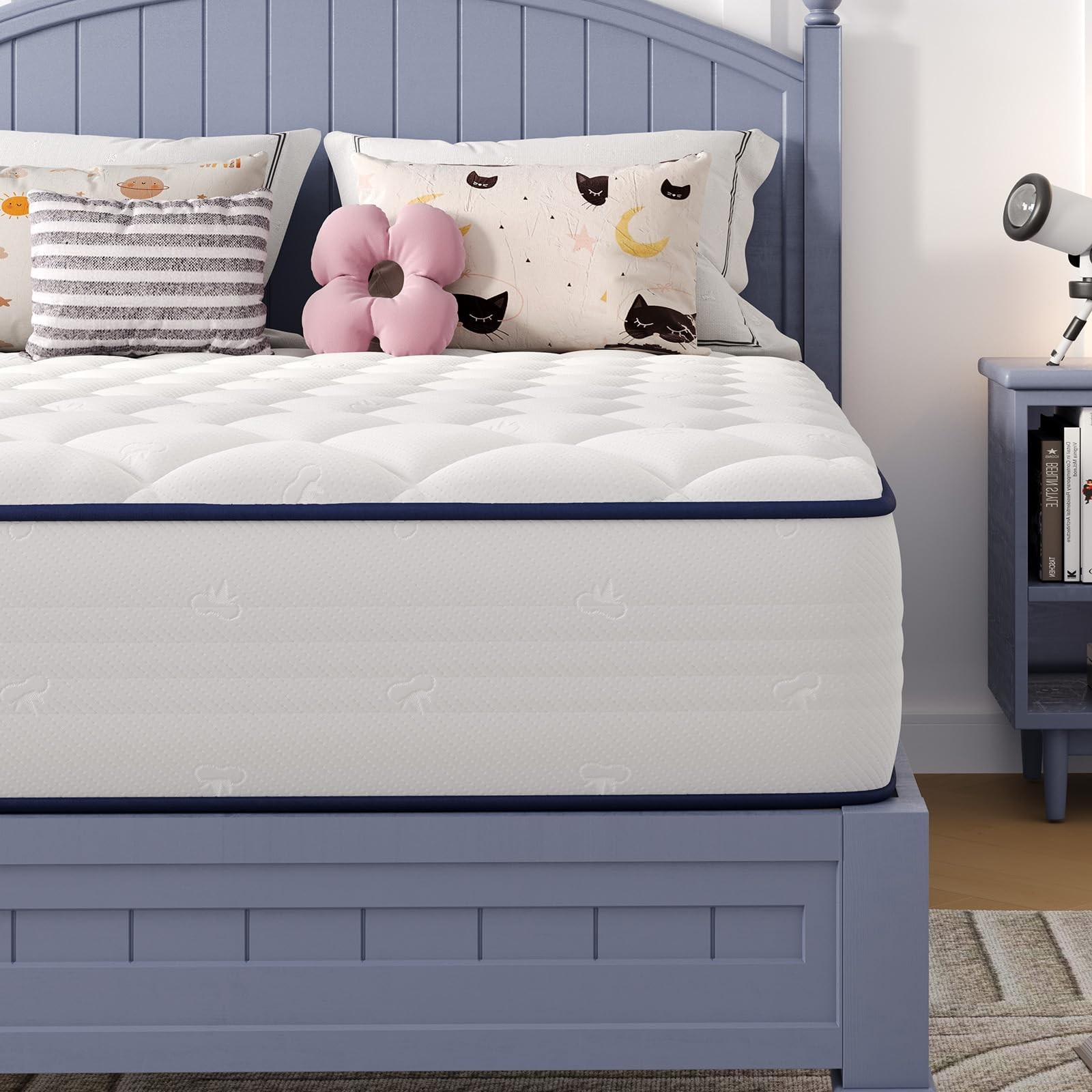 Twin Mattress, 8 Inch Twin Size Mattress for Kids with Individually Smarts Po…