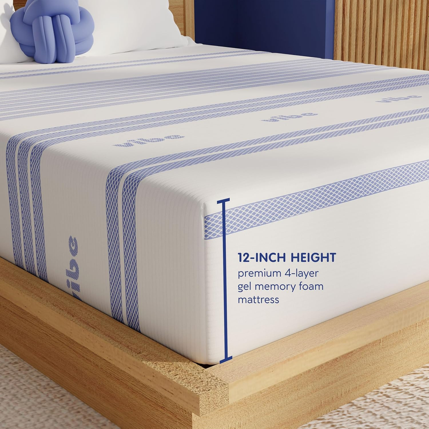 12-Inch Gel Memory Foam Mattress | Bed in a Box, [Mattress Only], Twin XL (41026
