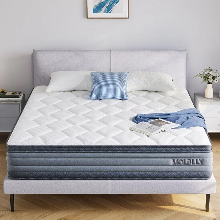 10” Hybrid Gel Memory Foam Twin Mattress by Molblly: Ultimate Comfort
